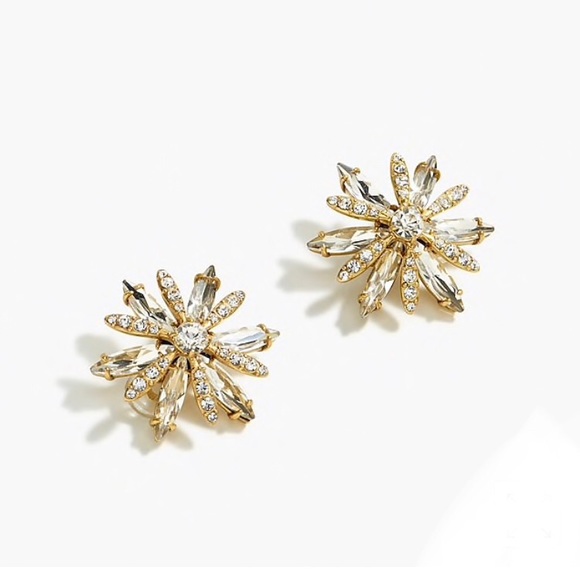 J. Crew Crystal cluster earrings - Picture 1 of 6